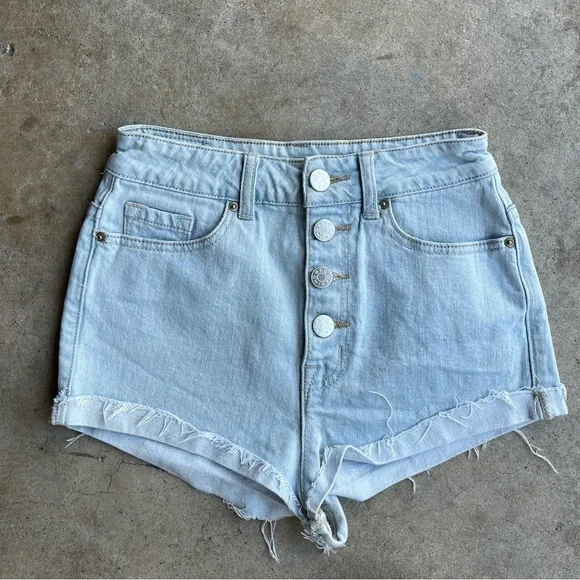 BDG super high rise foxy button shorts size 25 Preowned casual summer vacation - Picture 2 of 8